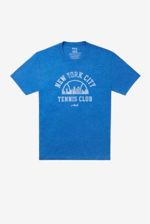 FILA Nyc Vintage Club Tee Shirts Royal,Mens Tennis | CA.ZCWPHN867